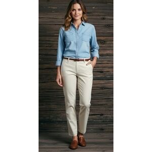 Ann Taylor Factory Trousers Cream Size 2